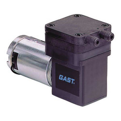 Gast Compressor/Vacuum Pump, 1/50 hp, 24V DC 15D1150-101-1014