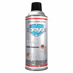 Sprayon Anti Static Spray,11.5 oz,Net 11.25 oz SC0610000