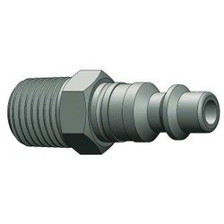 Dixon Quick Connect,Plug,1/4" Body,1/4"-18 D2M2-S