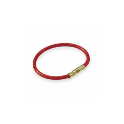 Lucky Line Twisty Key Ring,Blue,Metal,5 in D,PK5 8113005