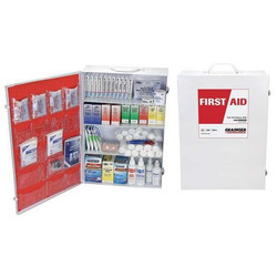 Sim Supply FirstAidKit w/House,1,172pcs,21.5x6",WHT  54574