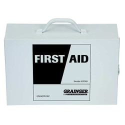 Manufacturer Varies Empty First Aid Kit,2 Shelves,10.5"H,WHT 54607