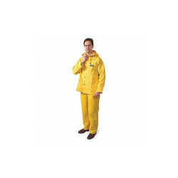 Condor Rain Suit,Jacket/Bib,Unrated,Yellow,3XL 6AL66