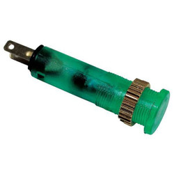 Dayton Flush Panel Light, Green, 24 V AC/DC 22NY74