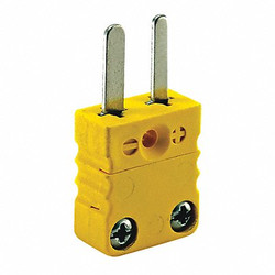 Dayton Thermocouple Plug,K,Yellow,Miniature 36GK84