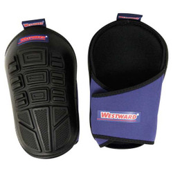 Westward Knee Pad,UNIV,Hook/Loop,Black/Blue,PR 5MZH8
