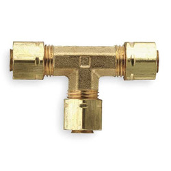 Parker Union Tee,Brass,Comp,1/2In,PK10 164CA-8