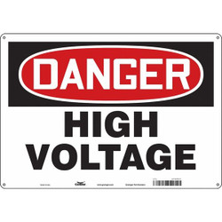 Condor Safety Sign,14 inx20 in,Aluminum 479P51
