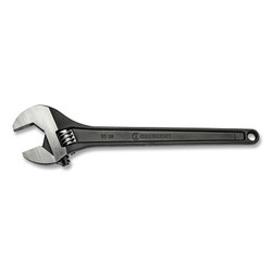 Black Oxide Adjustable Wrench, 15 in L, 1.688 in Jaw Opening