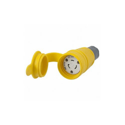 Hubbell Wiring Device-Kellems WT LckCon,Strt;20 A;Yellow,Elstmr,L5-20R HBL27W47