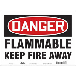 Condor Safety Sign,10 inx14 in,Vinyl 478G32
