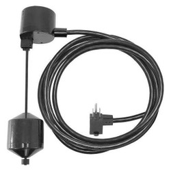 Dayton Float Switch, 10 ft, PVC, 125V AC PP92010G
