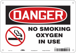 Condor No Smoking Sign,7 in x 10 in,Aluminum  473U38