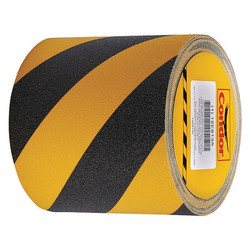 Condor AntiSlip Tape,60 ftLx6 "W,BLK/YLW,60Grit GRAN5045