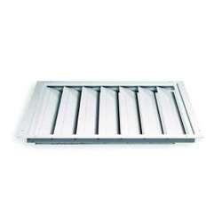 Dayton Fan Shutter,36 In,White Painted Aluminum 4C228