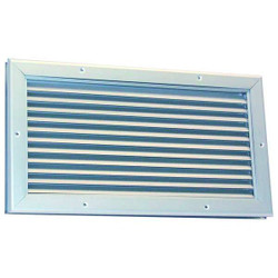 Dayton Door Louver,10-1/8 H,16-1/4 W,Aluminum 5NKL0