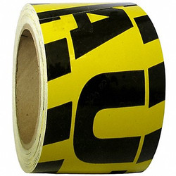 Condor Floor Tape,Black/Yellow,3 inx60 ft,Roll 58255