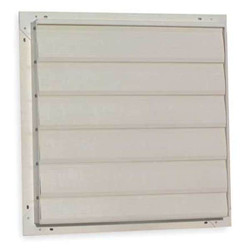 Dayton Fan Shutter,12 In,Beige Fiberglass 5C211