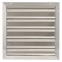 Dayton Exh Shutter,20 In,Frnt Flange,SGL Pannel 3HHN8