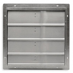Dayton Fan Shutter,20 In,Mill Finish Aluminum 2C522
