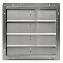 Dayton Fan Shutter,24 In,Mill Finish Aluminum 2C523