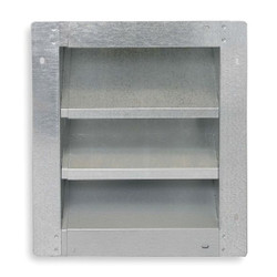 Dayton Louver,Adj w/ 28 to 46 In,Galv Steel 2FTV2