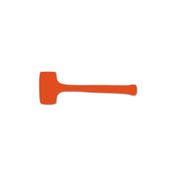 COMPO-CAST Standard Soft Face Hammer, 42 oz Head, 2-15/16 in dia, Orange