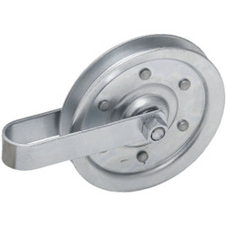 Prime-Line 4 In. Pulley w/Strap and Axle Bolt GD 52108