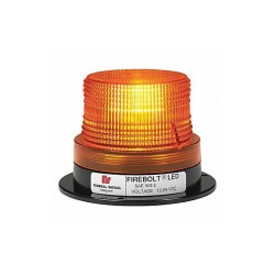 Federal Signal Beacon Light,Amber,Flashing  220250-02
