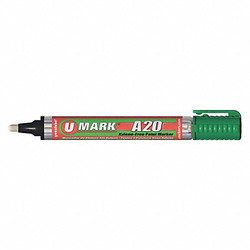 U-Mark Paint Marker with Reversible Tip,Green  10703