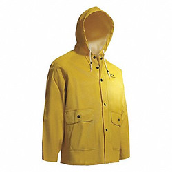 Onguard Webtex Jacket W/Attached Hood,Yellow,S 7603400