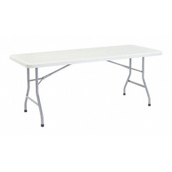 National Public Seating Fldg Tbl,Rectgl,Polypropylene,72"L,30"W BT-3072