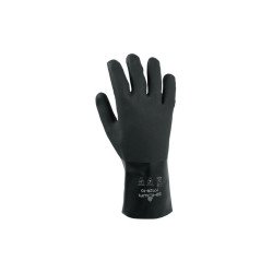 Black Knight PVC Gloves, Gauntlet, Large