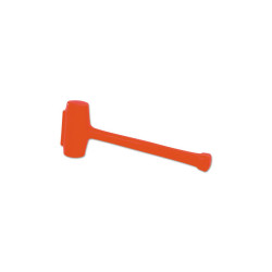 COMPO-CAST Soft-Face Sledge Hammer, 5 lb Head, 2-3/4 in dia Face, 19-5/8 in OAL, Orange