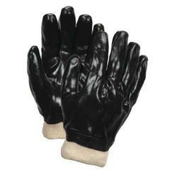 Mcr Safety Gloves,PVC,L,10 in. L,Interlock,PK12 6100