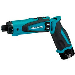 Makita DF012DSE 7.2v Lithium-Ion Cordless 1/4"" Hex Driver-Drill Kit w/ Auto-Sto