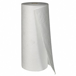 Brady Spc Absorbents Absorbent Roll,Oil-Based Liquids,White ENV150