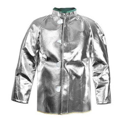 National Safety Apparel Aluminized Coat,M,Carbon Kevlar(R)  C22NLMD30