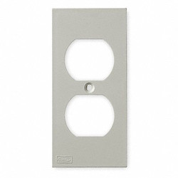 Hubbell Wiring Device-Kellems Duplex Faceplate,White,PVC,Plates KP8