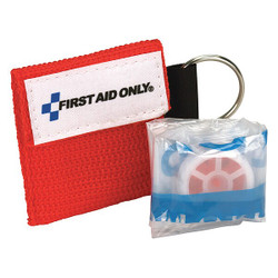 First Aid Only CPR Faceshield,Adult,Red,1 Pieces M5092