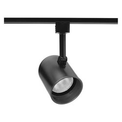 Juno Lighting Track Light Head,Cylinder,Blk/Blk,3.5in R501 BLB BL