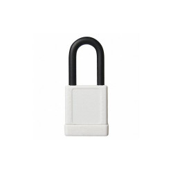Manufacturer Varies Lockout Padlock,KD,White,2"H 48JR69