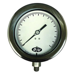 Duro Compound Gauge ,4-1/2" Dial Size 4.2072113E7