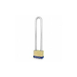 Master Lock Keyed Padlock, 3/4 in,Rectangle,Silver  2LN