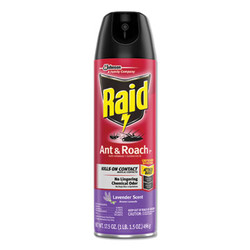 Raid® Ant and Roach Killer, 17.5 oz Aerosol Spray, Lavender 660549