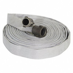 Forest-Lite Fire Hose,100 ft,White,Polyester G55H1F100N