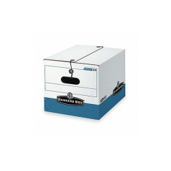 Bankers Box File Box,Blue; White,10 1/4" H,PK12 00025