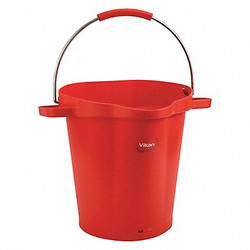 Vikan Hygienic Bucket,5 1/4 gal,Red 56924