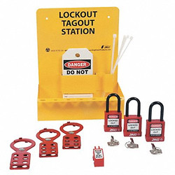 Zing Lockout Station,Filled,Elctrical,3 Locks 6063