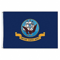 Nylglo US Navy Flag,4x6 Ft,Nylon 439031